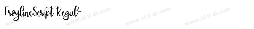 TroylineScript Regul字体转换